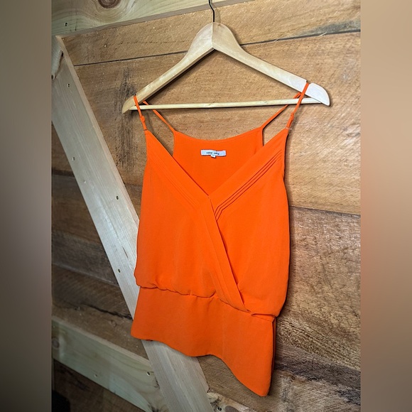 Naked Zebra Tank Top Adjustable Straps Orange Tangerine Womens Small - Picture 2 of 6